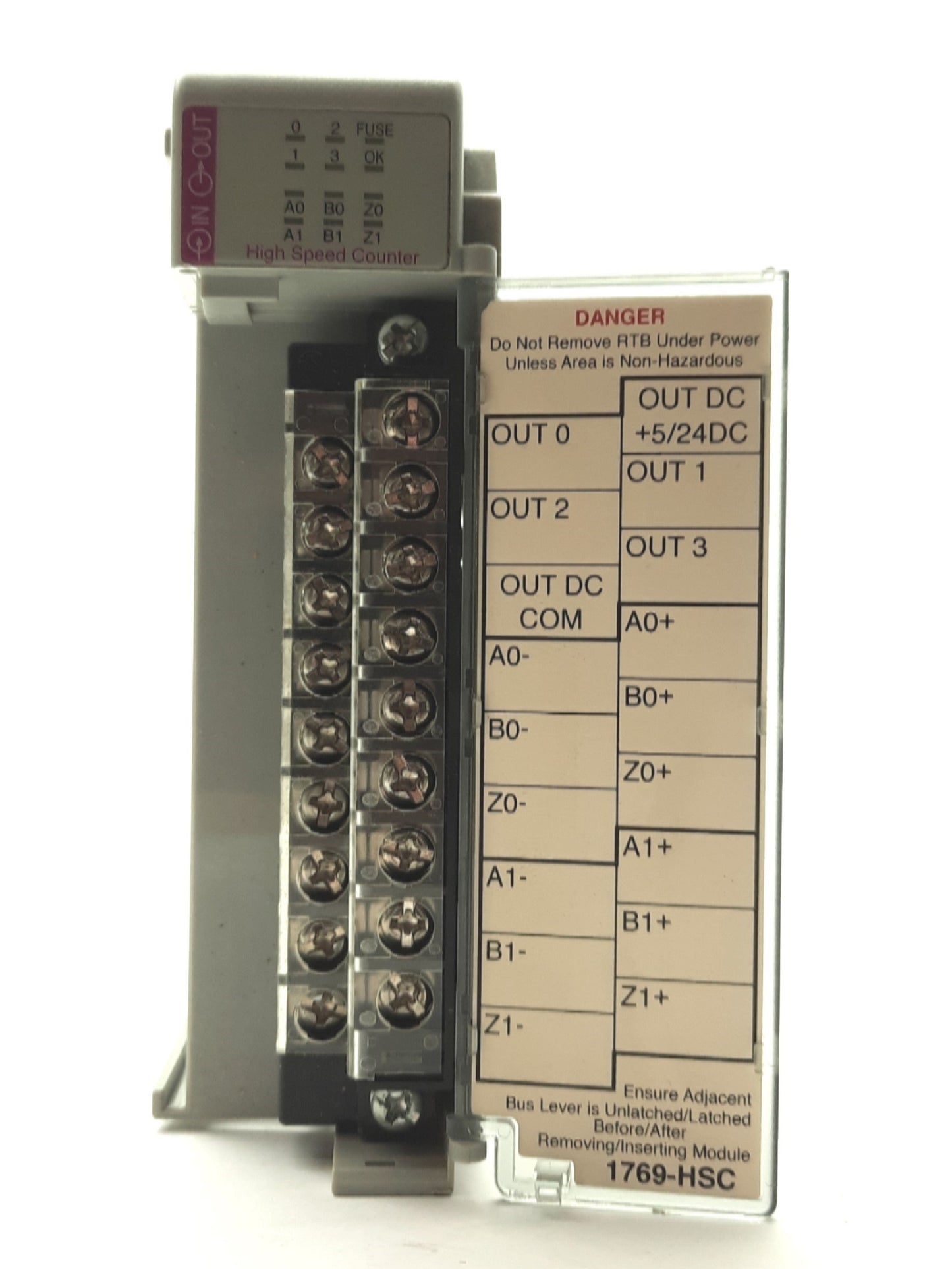 Used Allen Bradley 1769-HSC Ser B High Speed Counter I/O Module 2x 1MHz Inputs 4x Out
