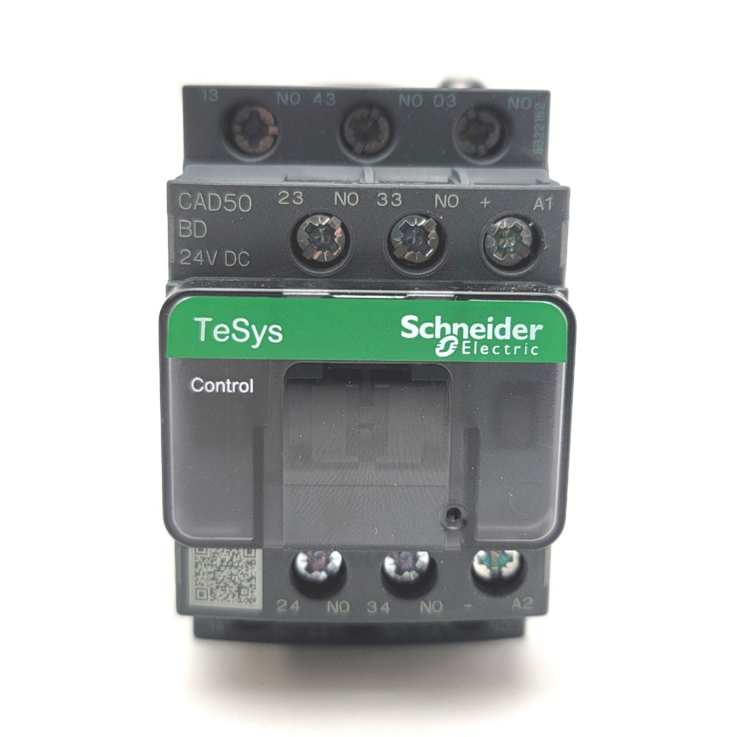 Used Schneider Electric CAD50BD TeSys Control Relay 24VDC Coil, 5 N.O. Contacts, 10A