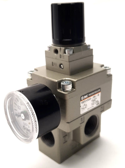 New SMC VEX 1333-04-G Power Valve Precision Regulator Size 3 Body Ported, 1/2 RC