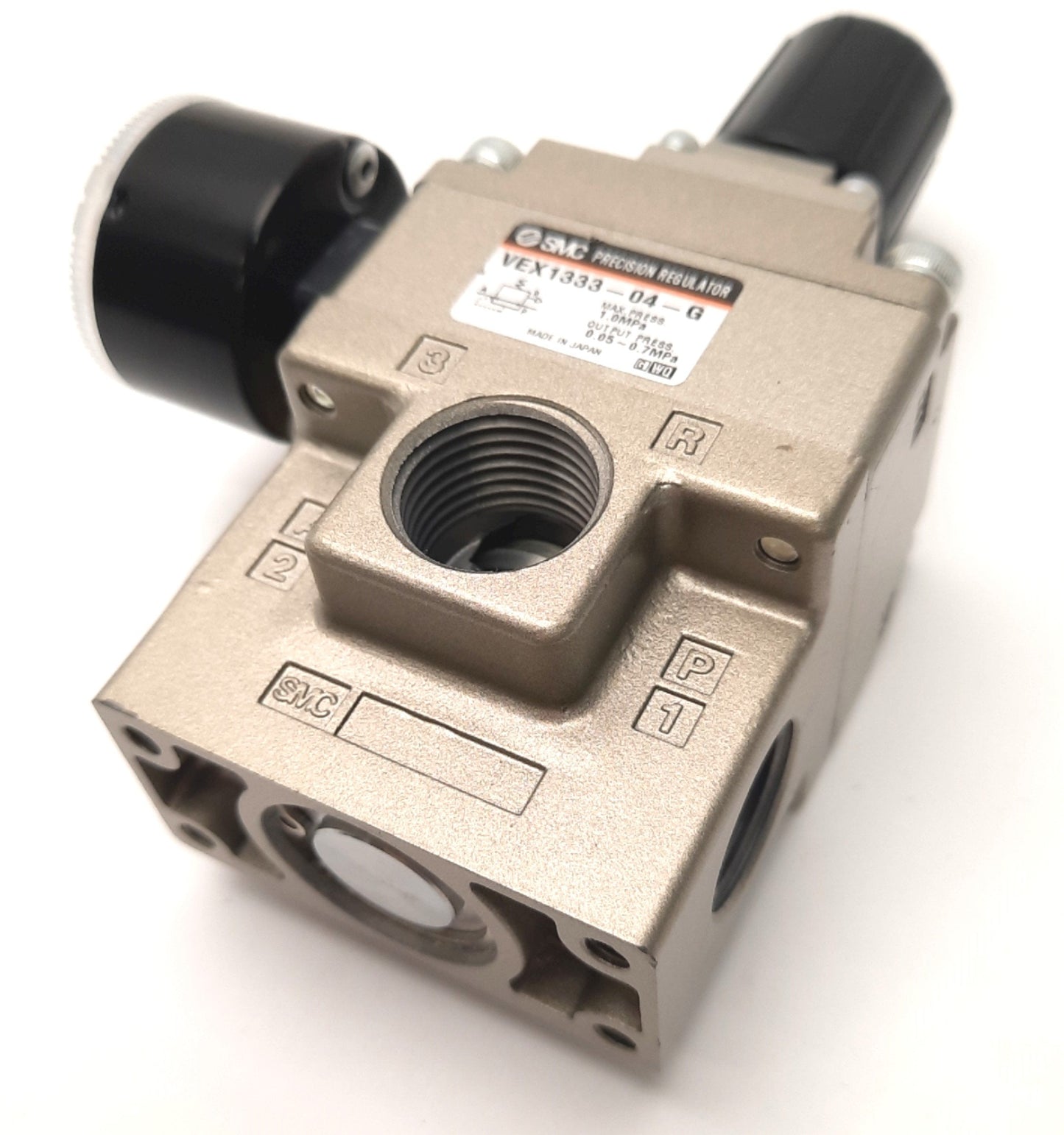 New SMC VEX 1333-04-G Power Valve Precision Regulator Size 3 Body Ported, 1/2 RC