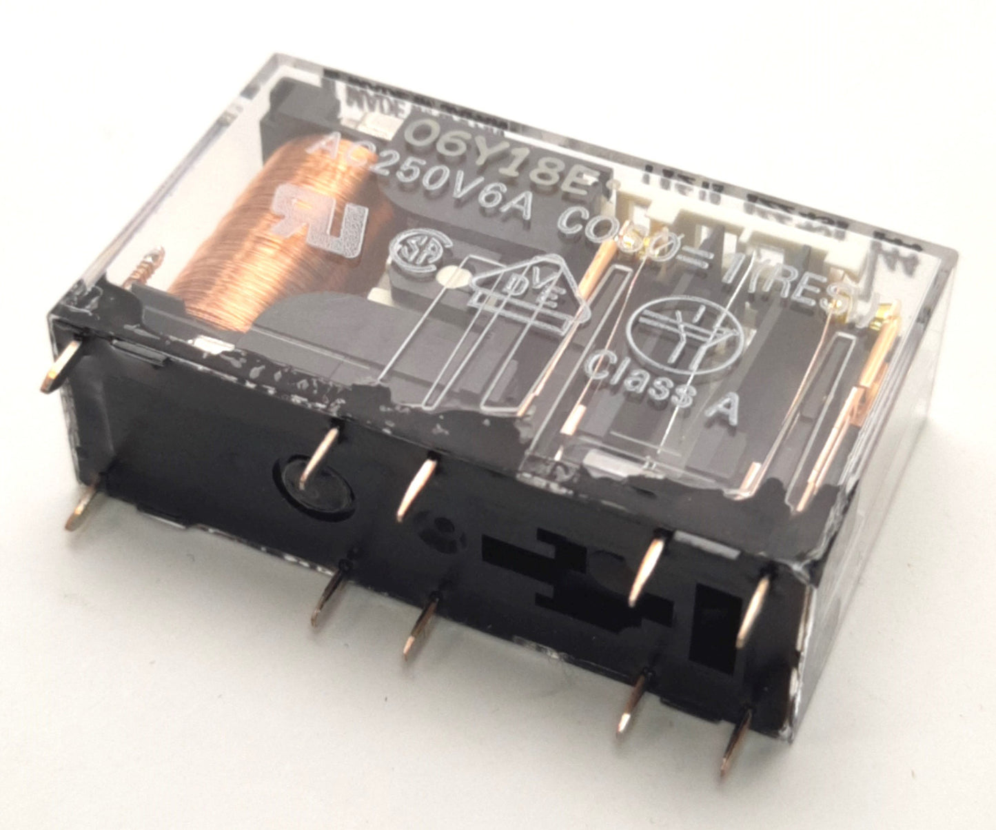 Used Omron P7SA-10F-ND DC24 Socket With G7SA-2A2B 24vDC Relay, DPST NC/NO