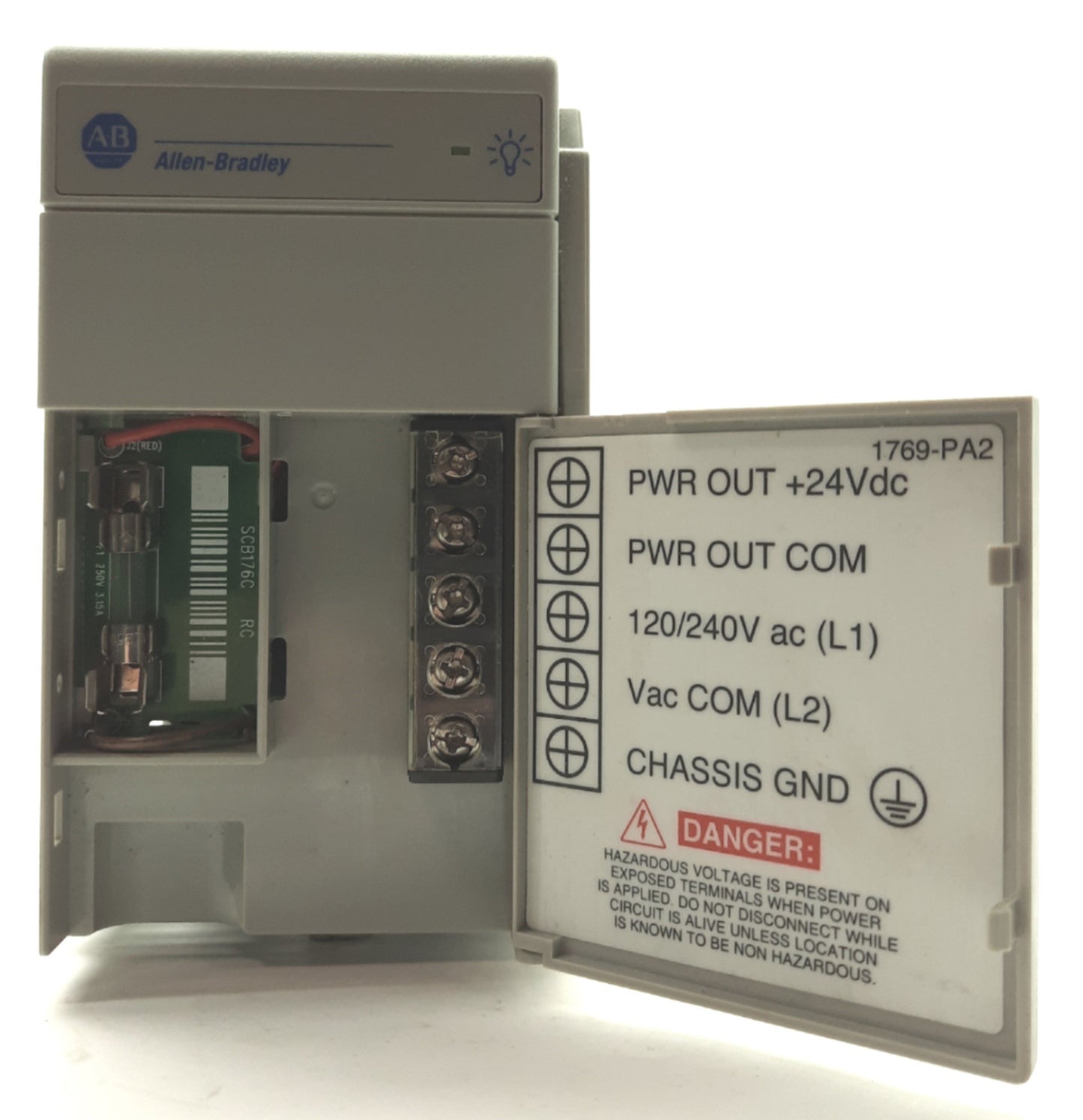 Used Allen Bradley 1769-PA2 Compact I/O Power Supply 5/24VDC Output 120/240VAC Input