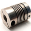 Used Gerwah DKN 45 Metal Bellows Motor Coupler 8mm to 12mm, 32mm OD, 41mm Length
