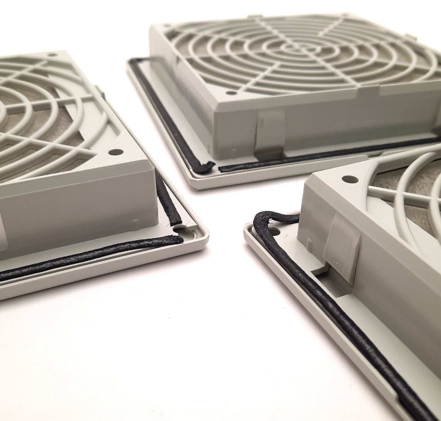 Used Lot of 3 Pentair SG0500404 Enclosure Exhaust Grilles 5" x 5", IP54, RAL 7035