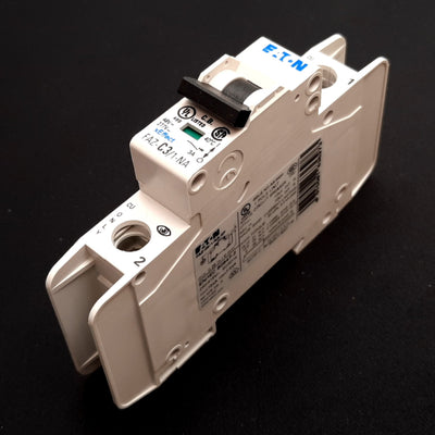 Used Eaton FAZ-C3/1-NA Circuit Breaker, 1-Pole, C-Curve, 48VDC 277VAC 3A