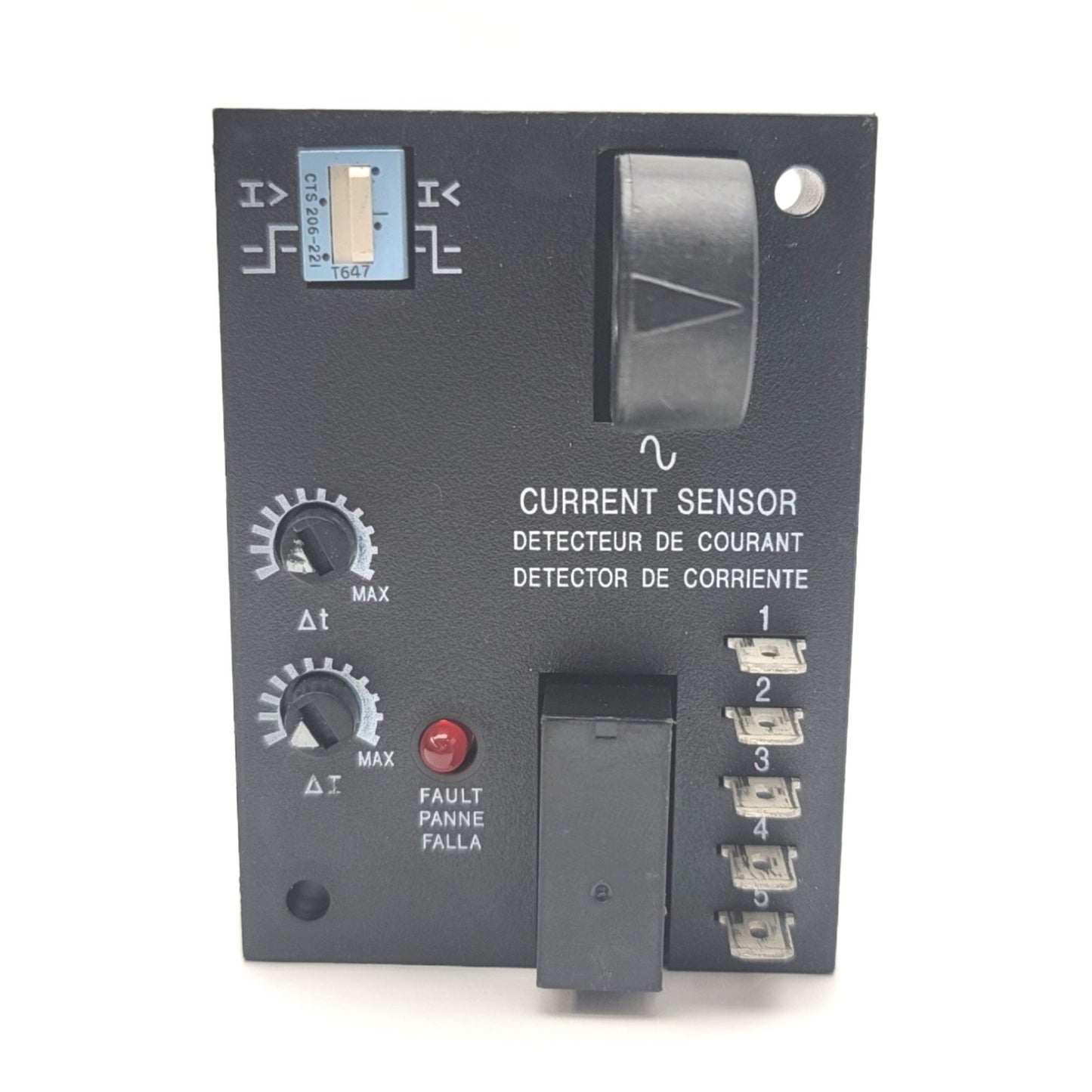 Used ABB ECS41BC-SSAC Current Monitoring Relay 2-20A Trip, 0.5-50Sec Delay