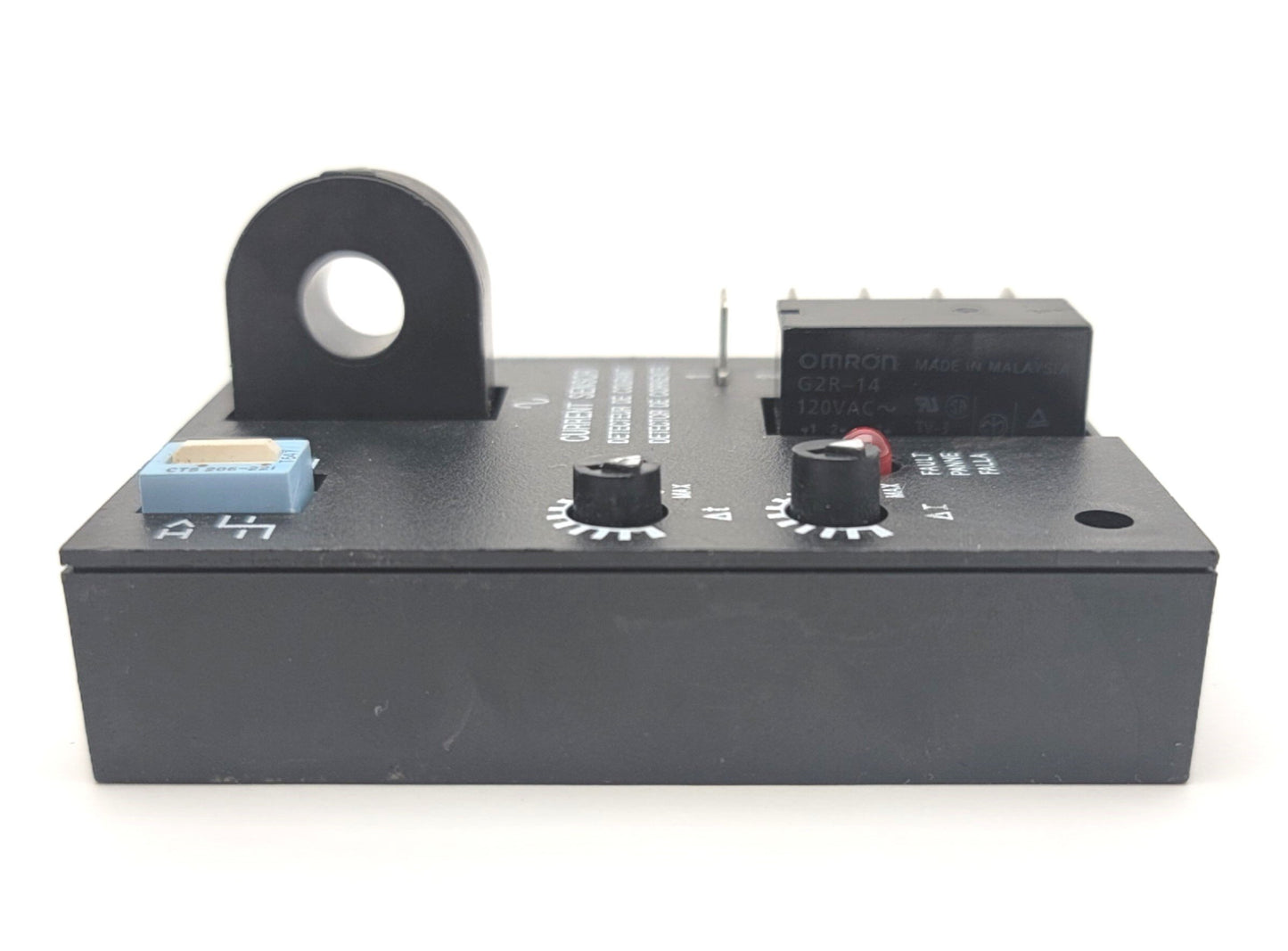 Used ABB ECS41BC-SSAC Current Monitoring Relay 2-20A Trip, 0.5-50Sec Delay