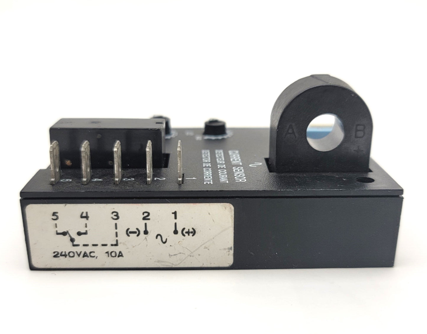 Used ABB ECS41BC-SSAC Current Monitoring Relay 2-20A Trip, 0.5-50Sec Delay