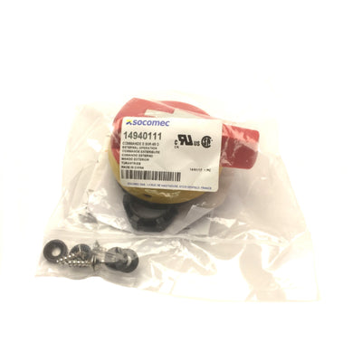 New Socomec 14940111 Rotary Handle On Off Round External Front Mount, 2-Position S0