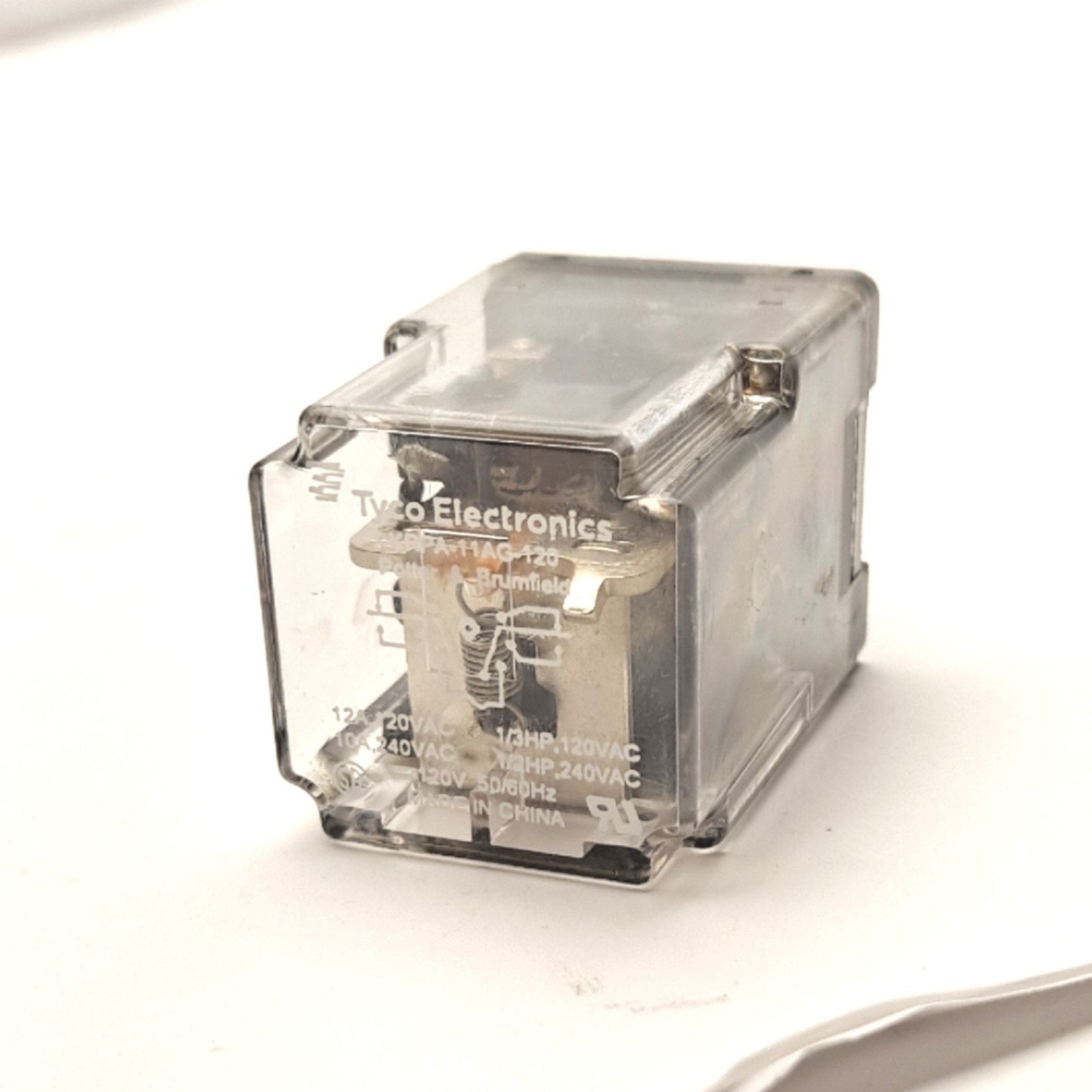 Used Lot of 4 Potter & Brumfield KRPA-11AG-120 Relay Coil: 120VAC Contact: 240VAC 10A