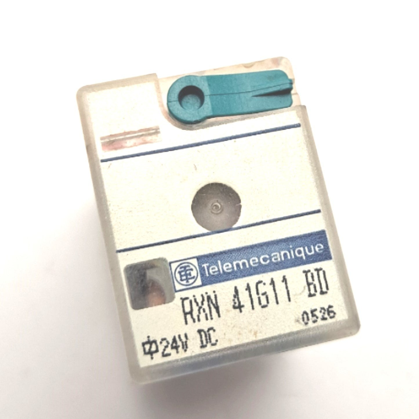 Used Telemecanique RXN 41G11 BD Power Relay, Coil: 24VDC Contact: 250VAC 5AMPS