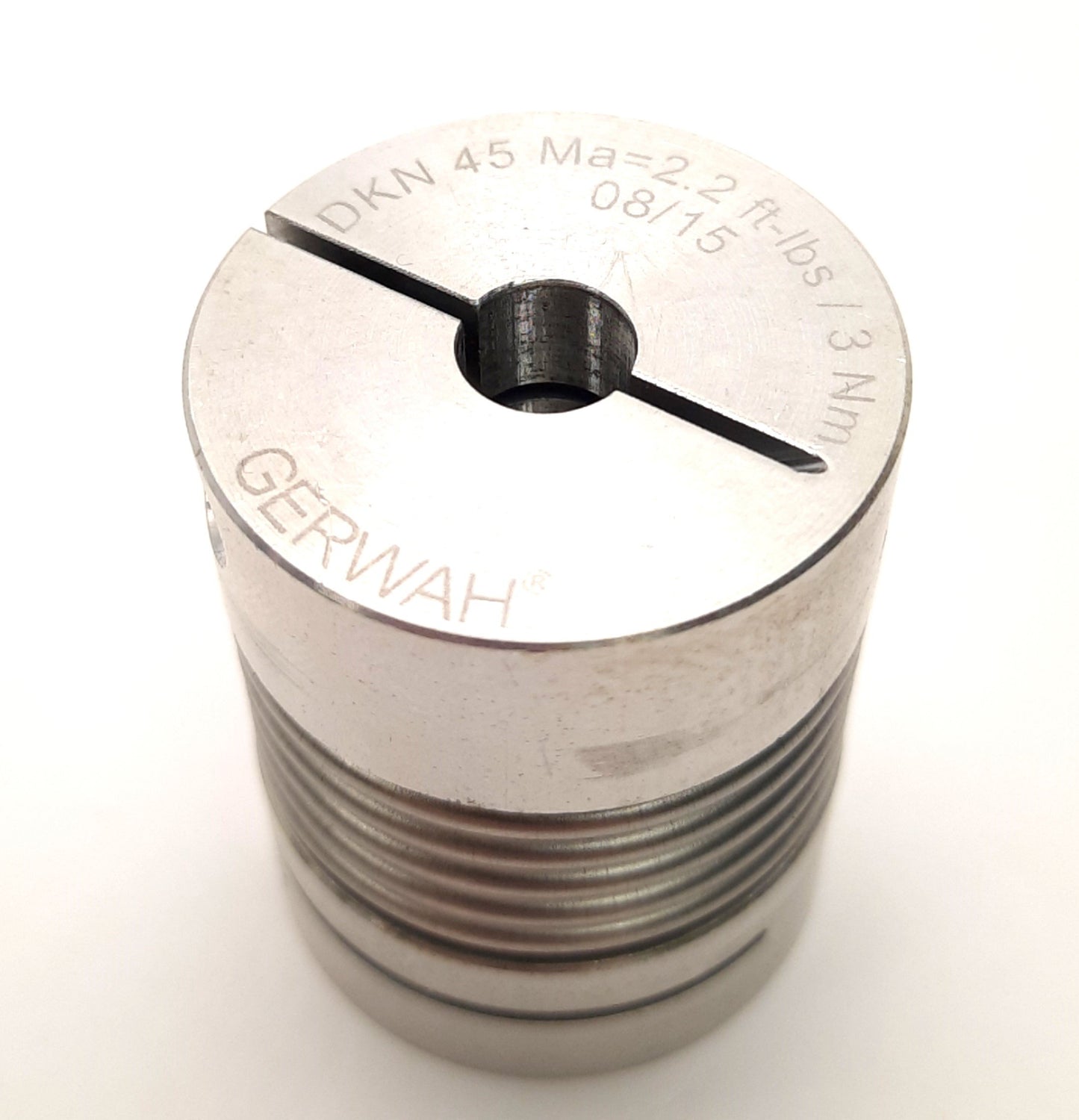 Used Gerwah DKN 45-41-8-12 Metal Bellows Motor Coupler 8 & 12mm Bore, 41mm Length