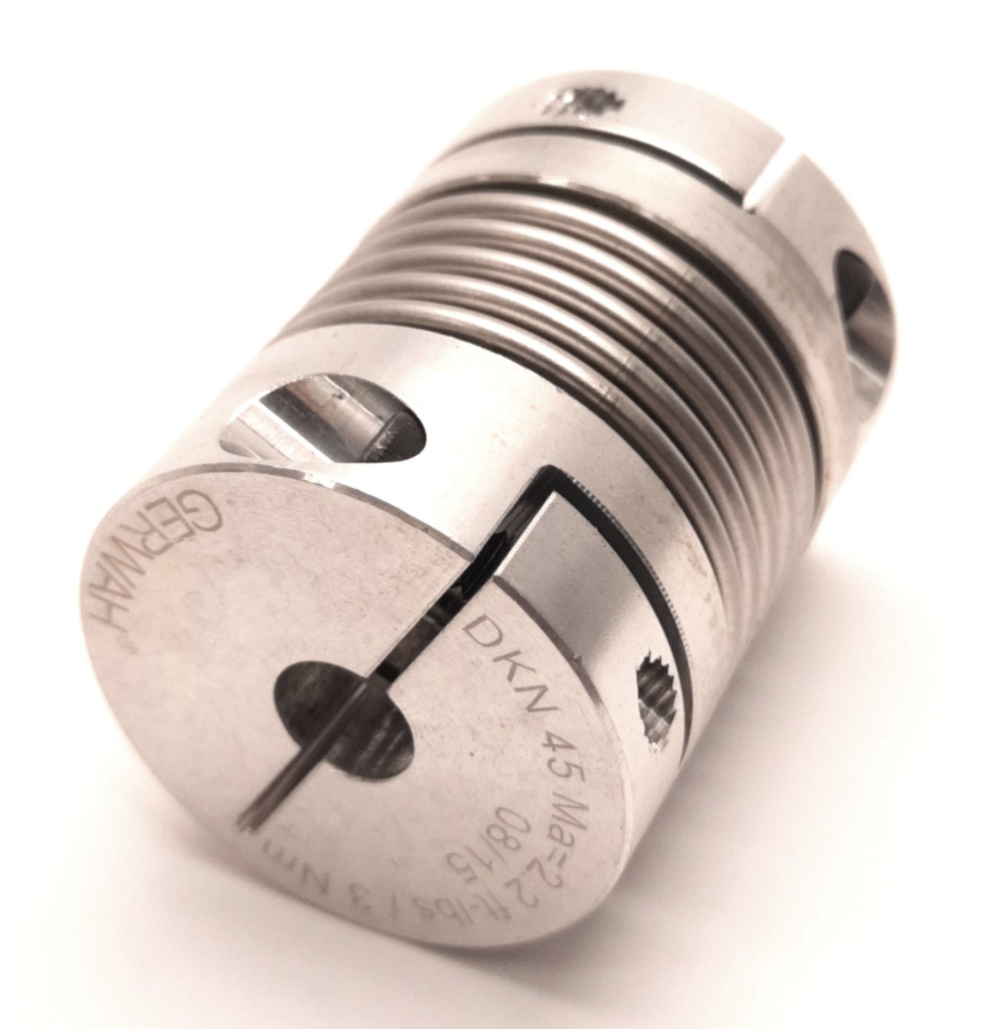 Used Gerwah DKN 45-41-8-12 Metal Bellows Motor Coupler 8 & 12mm Bore, 41mm Length