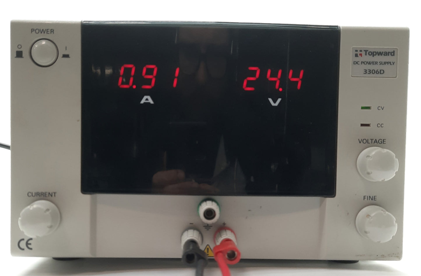Used Topward 3306D Bench DC Power Supply Out: 0-60V 0-3A In: 100-120/220-240VAC