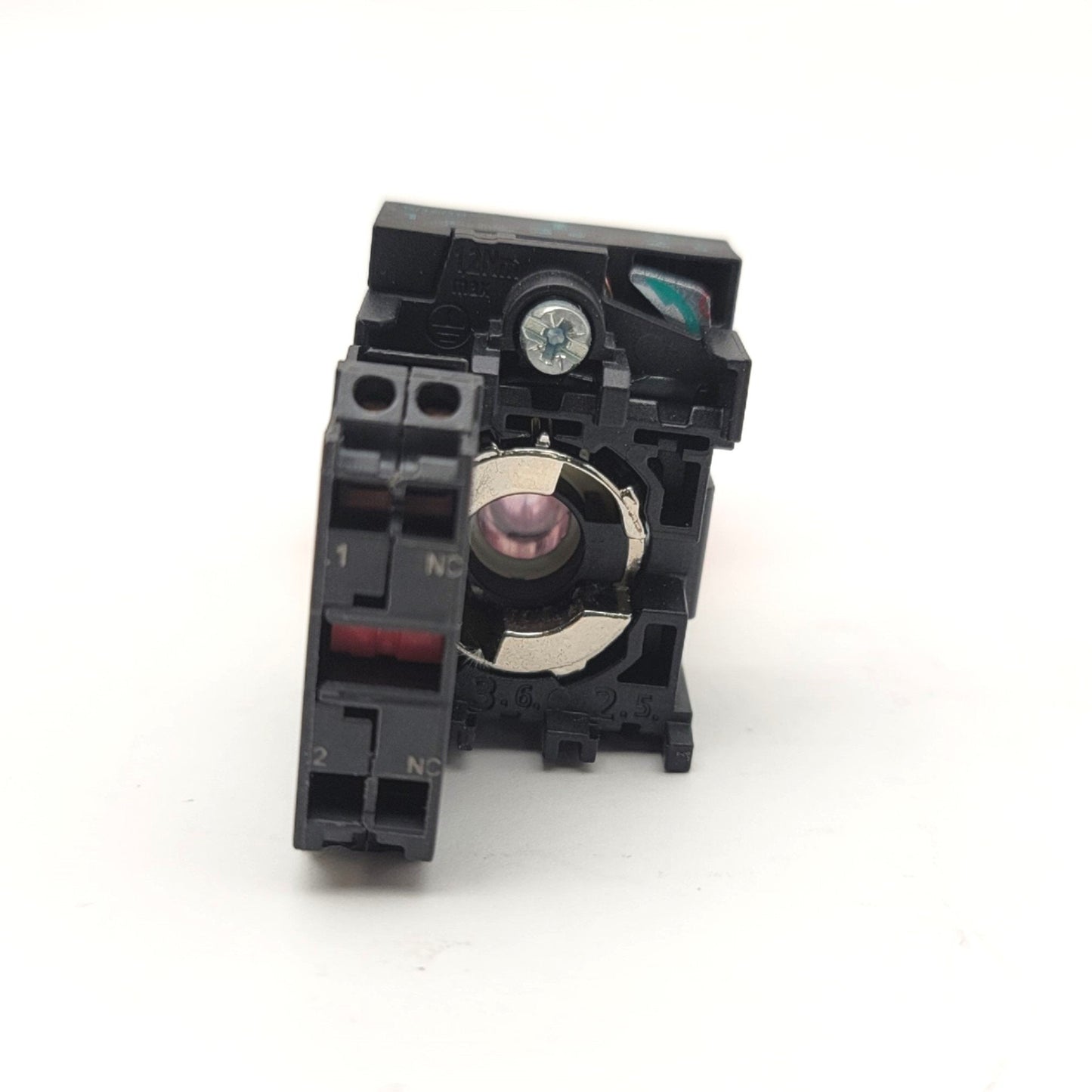 Used  Siemens 3SU1051-1GB20-0AA0 Emergency Stop Button W 3SU1400-1AA10-3CA0 Contact