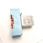 Used Releco C7-A20X Ice Cube Relay, DPDT, Coil: 24VDC, Rating: 10A 250V, With Socket