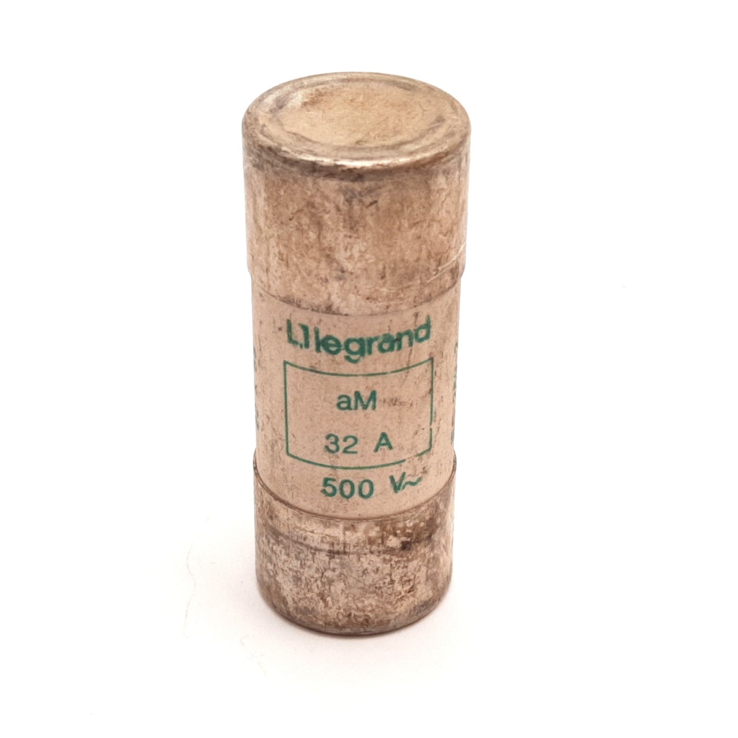 Used Lot of 3 Legrand aM 32A HRC Cartridge Fuse, Rating: 32A 500VAC, 2.24" x 0.87"