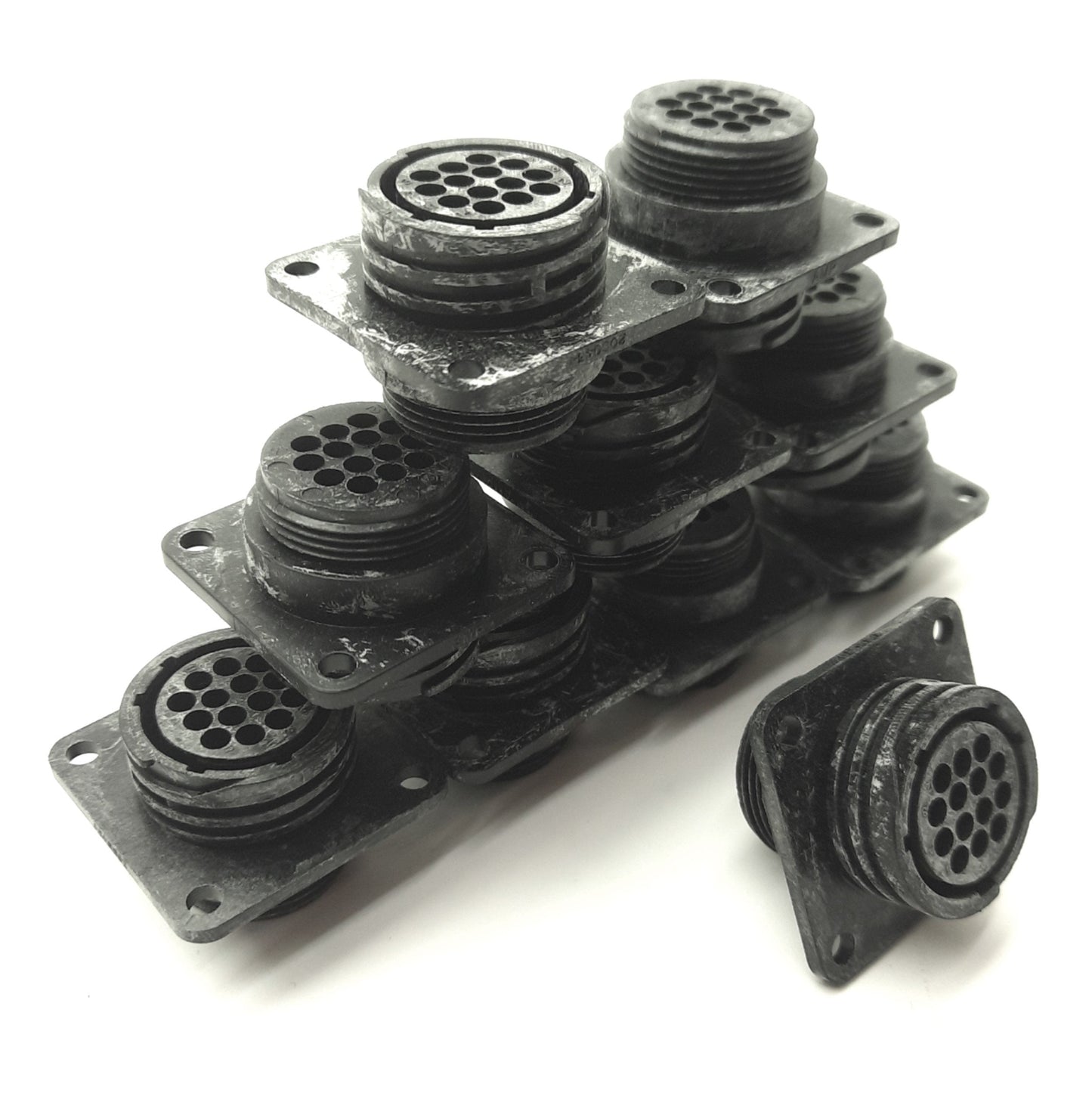 New Lot of 10 TE Connectivity 206043-1 Circular Connector Housing CPC 14-Pin Size-17