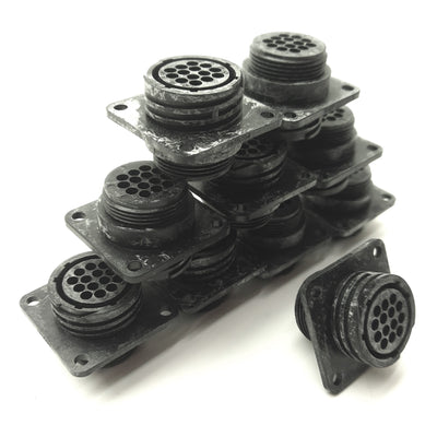 New Lot of 10 TE Connectivity 206043-1 Circular Connector Housing CPC 14-Pin Size-17