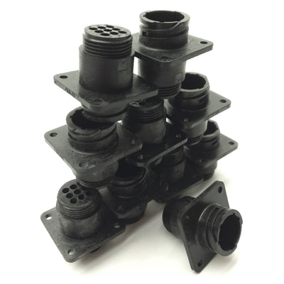 New Lot of 10 TE Connectivity 206705-1 Circular Connector Housing, 9-Pin, Size 13