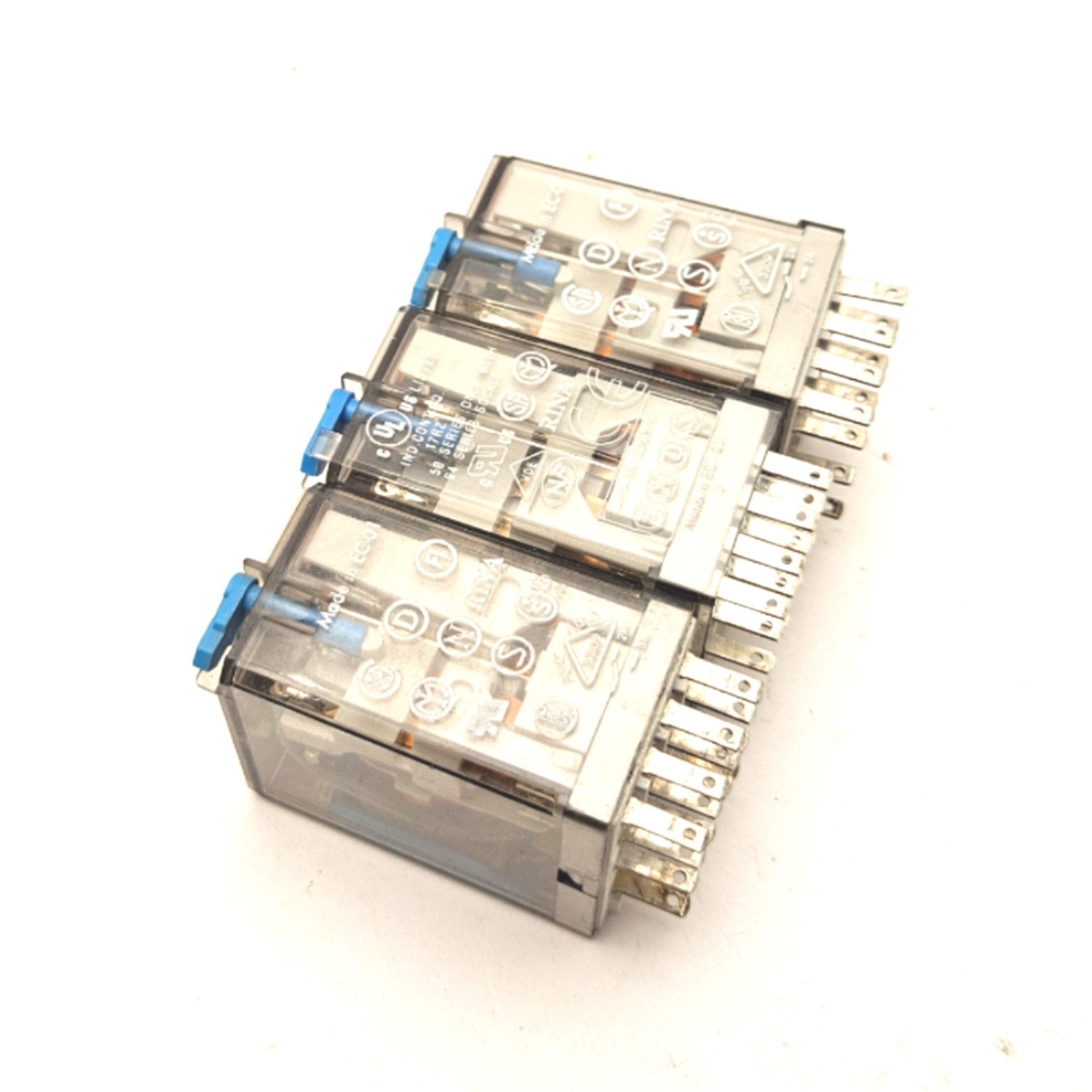 Lot of 3 Finder 55.34.9.024.0040 Relay Coil: 24VDC Contact: 250V 5A 4P ...