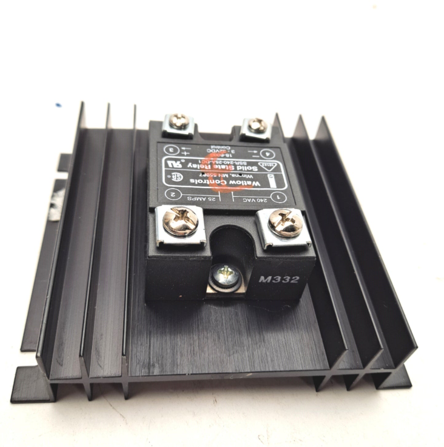 Used Watlow SSR-240-25A-DC1 Solid State Relay Coil: 32VDC Contact: 240VAC 25A