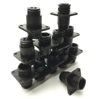 New Lot of 12 TE Connectivity 206061-1 Circular Connector Housing, 4-Pin, Size 11