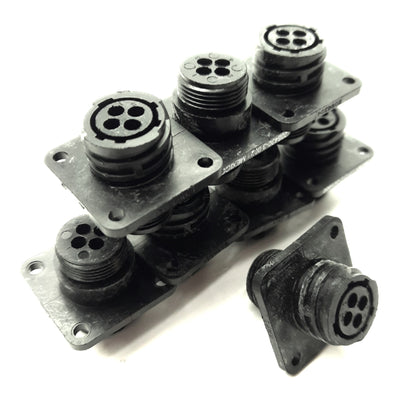 New Lot of 8 TE Connectivity 206430-1 Circular Connector Housing, 4-Pin, Size 11