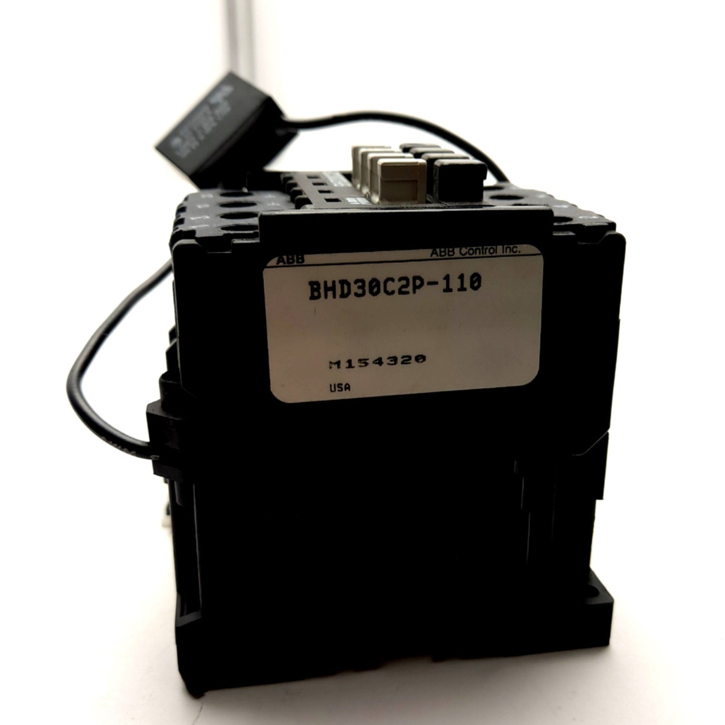 Used ABB BHD30C2P Contactor, 2-Pole W/ 2x Aux (N/O N/C), Coil: 110/120VAC, 500V 30A