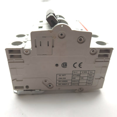 Used Cutler Hammer WMS2C07 C7 Circuit Breaker, 2-Pole, C-Curve, Rating: 7A 415VAC
