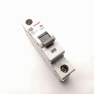 Used Cutler Hammer WMS1C03 Circuit Breaker, 1-Pole, C-Curve, Rating: 3A 240VAC