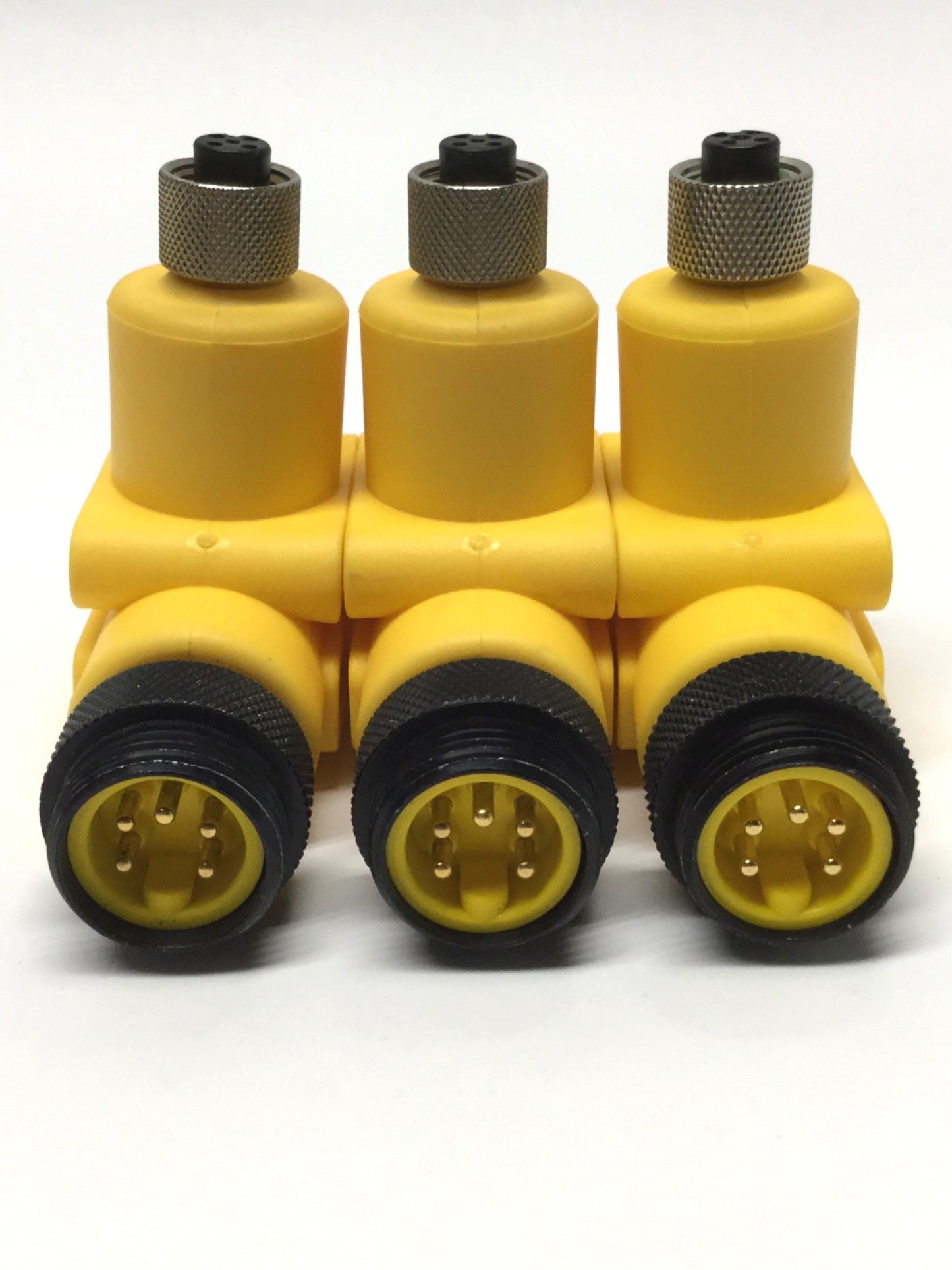 Used Lot of 3 Lumberg TAP50 RKT5 Splitter Tee M12 F to 7/8" Male & Female, 5-Pole