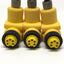 Used Lot of 3 Lumberg TAP50 RKT5 Splitter Tee M12 F to 7/8" Male & Female, 5-Pole