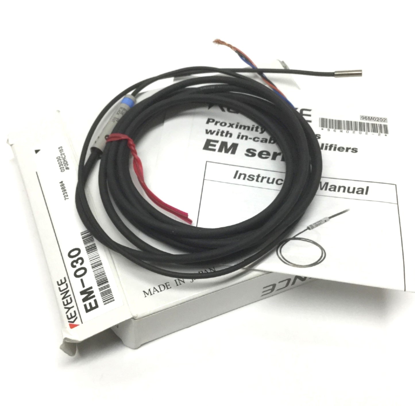 New Keyence EM-030 Proximity Sensor Switch, 0.6mm Distance, 10.8 to 30VDC, NPN-NO