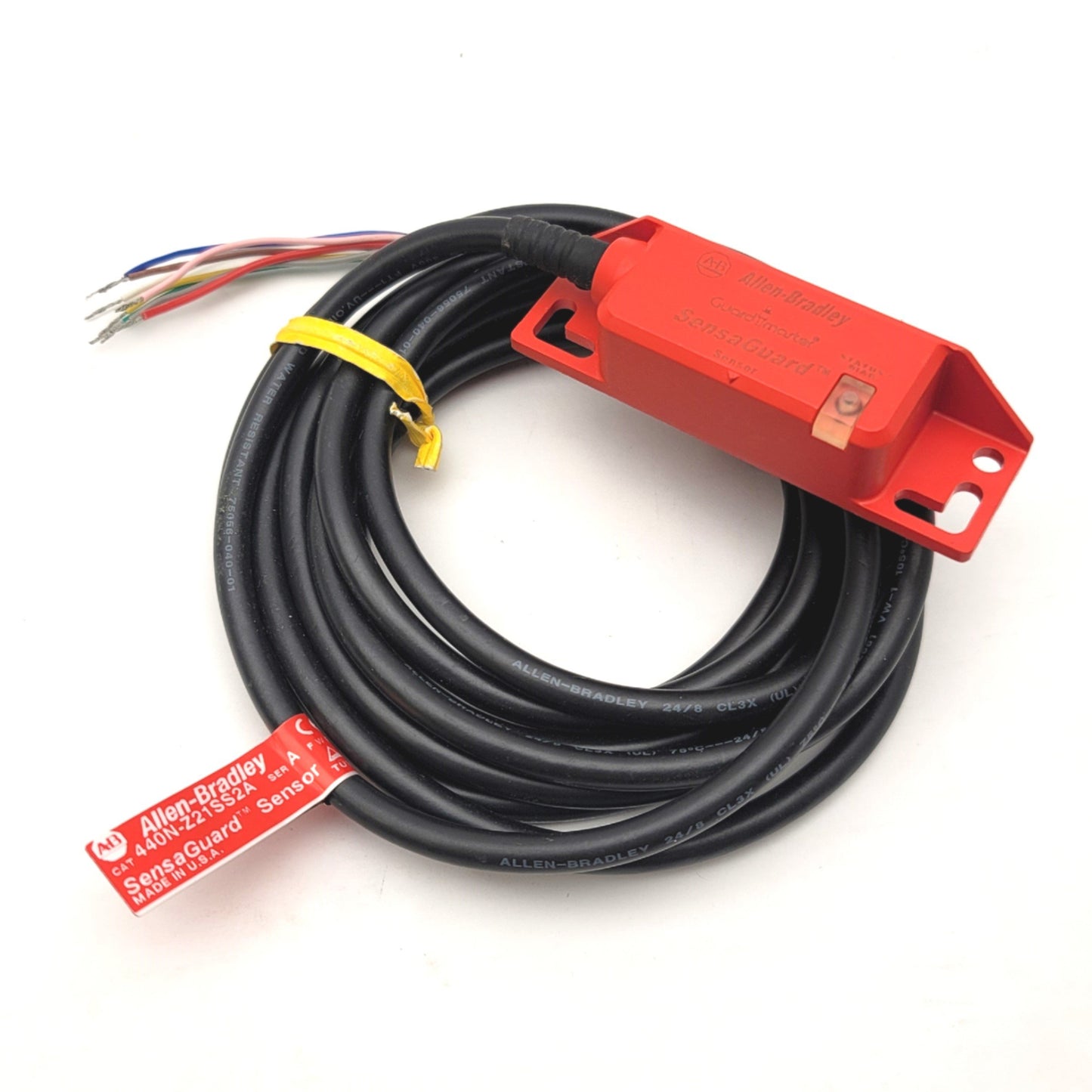 Used Allen Bradley 440N-Z21SS2A Ser A Non-Contact Safety Switch, 24VDC, 3x PNP