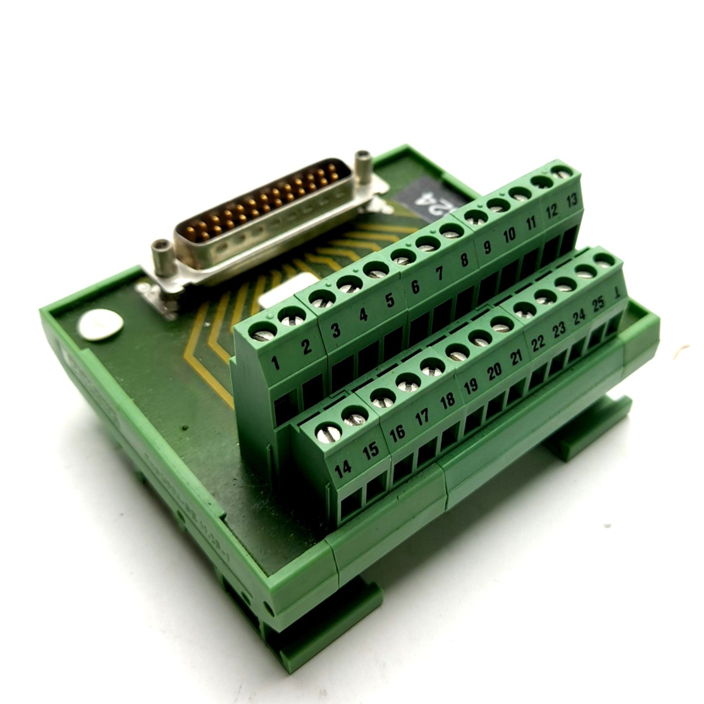Used Phoenix Contact 2281144 FLKM-D25 SUB/S Breakout Module, 25-PIN