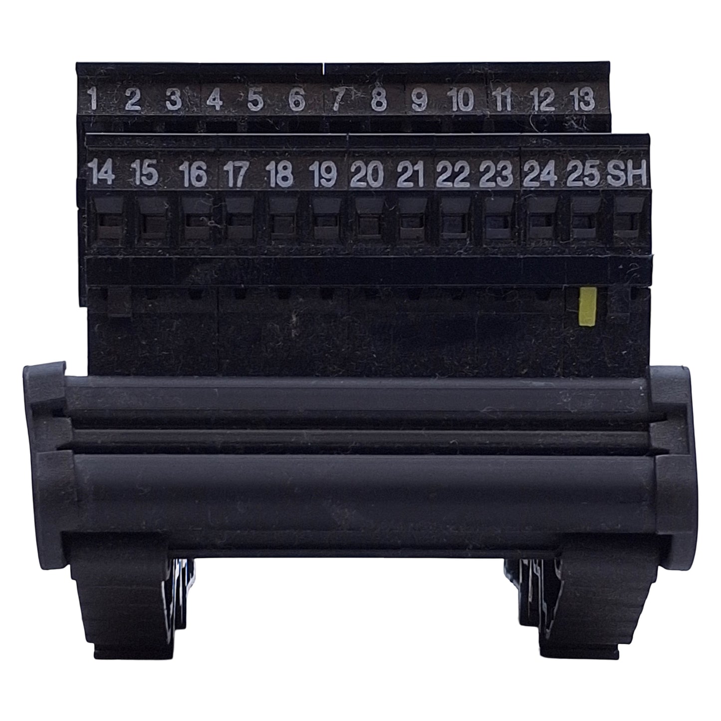 Used Parker VM25 PLC Breakout Board, 25-Pin D-Sub to Screw Terminals DIN Rail