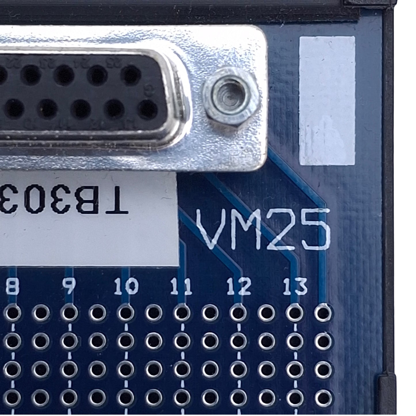 Used Parker VM25 PLC Breakout Board, 25-Pin D-Sub to Screw Terminals DIN Rail