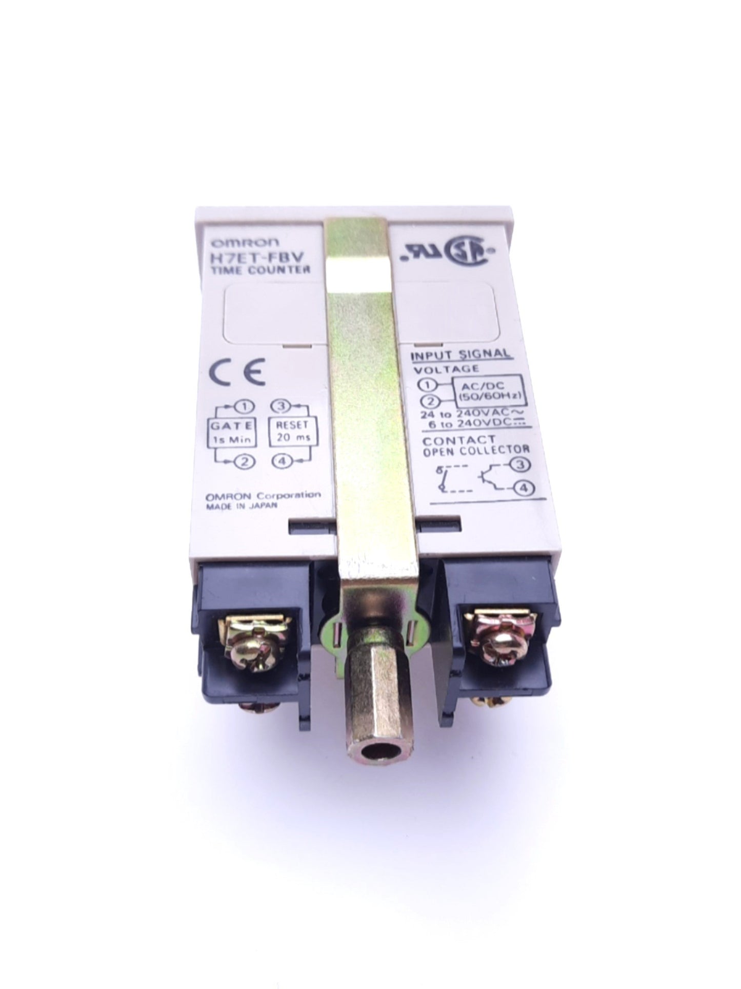 Used Omron H7ET-FBV Time Counter, 24-240VAC/6-240VDC Input (Gate), Contact Closure
