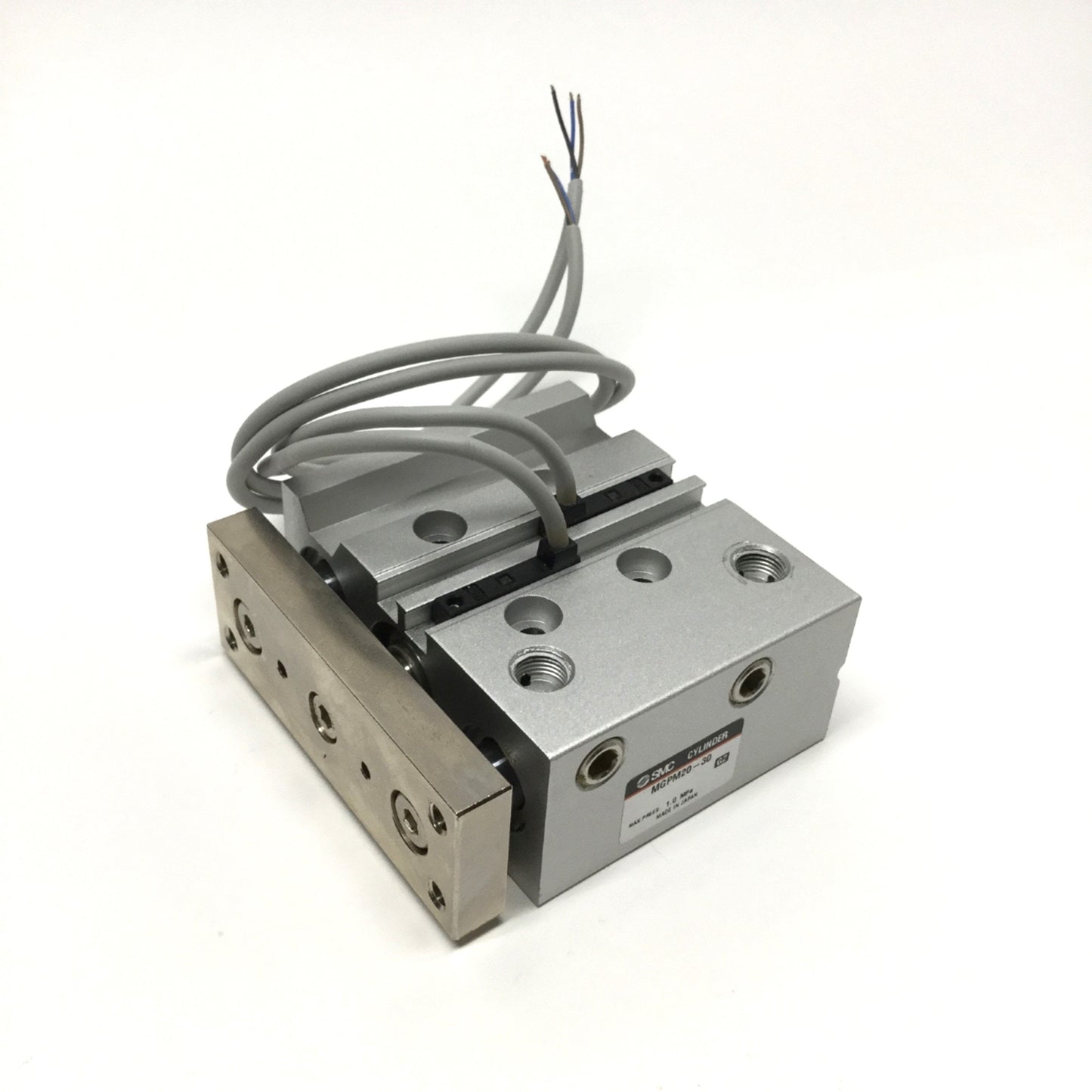 Used SMC MGPM20-30 Compact Guide Cylinder Slide Bearing 20mm Bore, 30mm Stroke