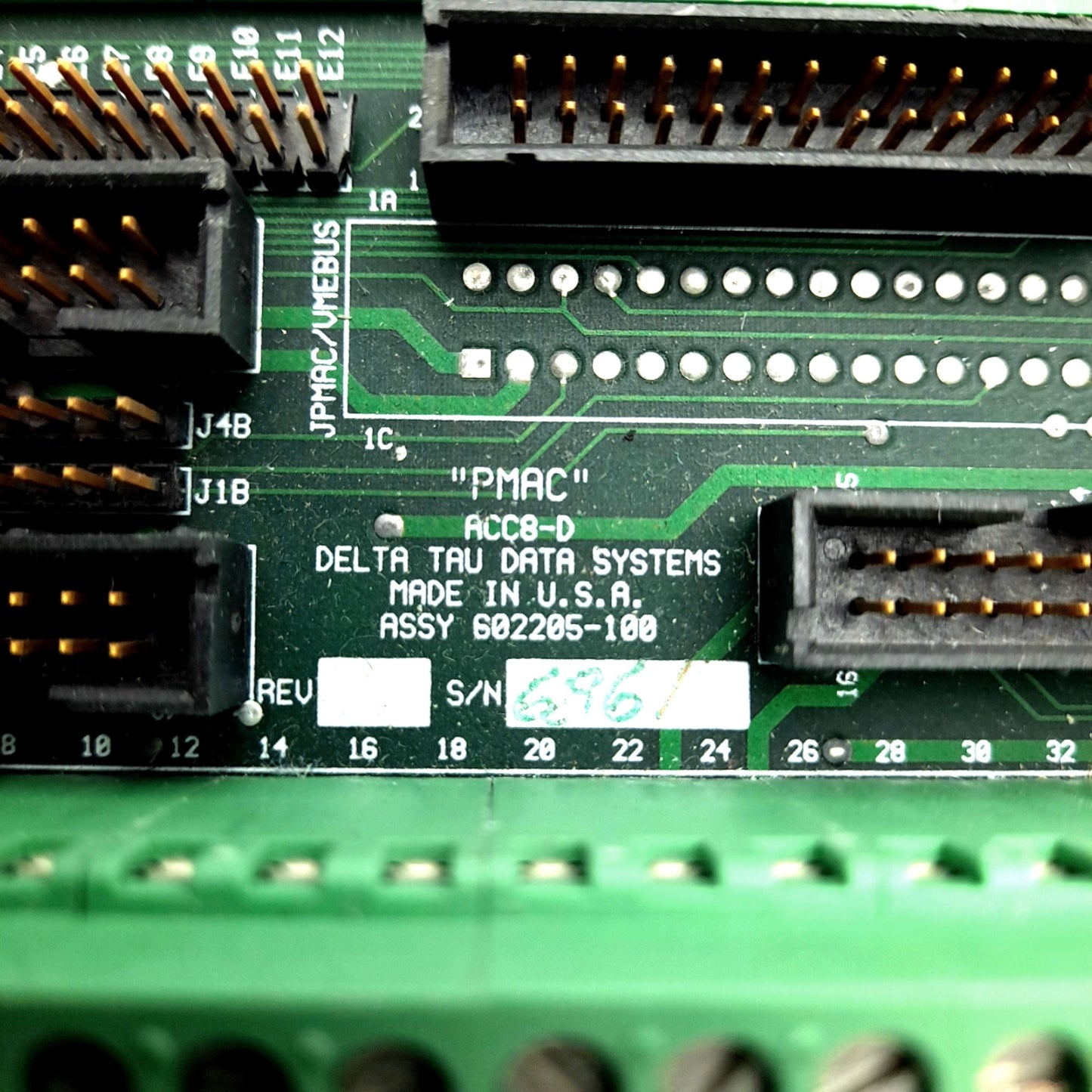 Used Delta Tau ASSY 602205-100 ACC8-D Terminal Block PMAC Accessory Interface Module