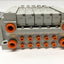 Used SMC VQ2100-5 (x5) Solenoid Valves, 5-Port 2-Pos, 24VDC w/CompoBus Serial Unit