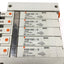 Used SMC VQ2100-5 (x5) Solenoid Valves, 5-Port 2-Pos, 24VDC w/CompoBus Serial Unit