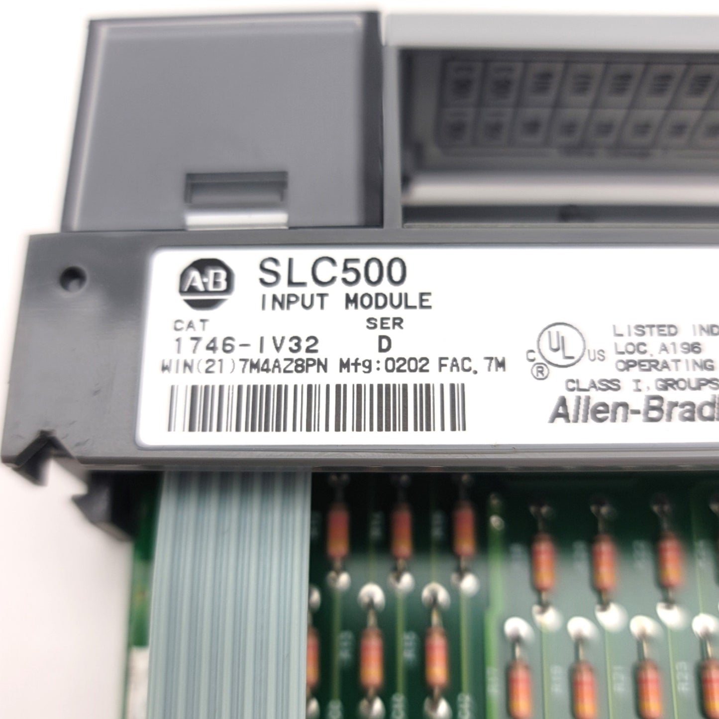 Used Allen Bradley 1746-IV32 Ser D SLC 500 DC-Source Input Module, 15-30VDC