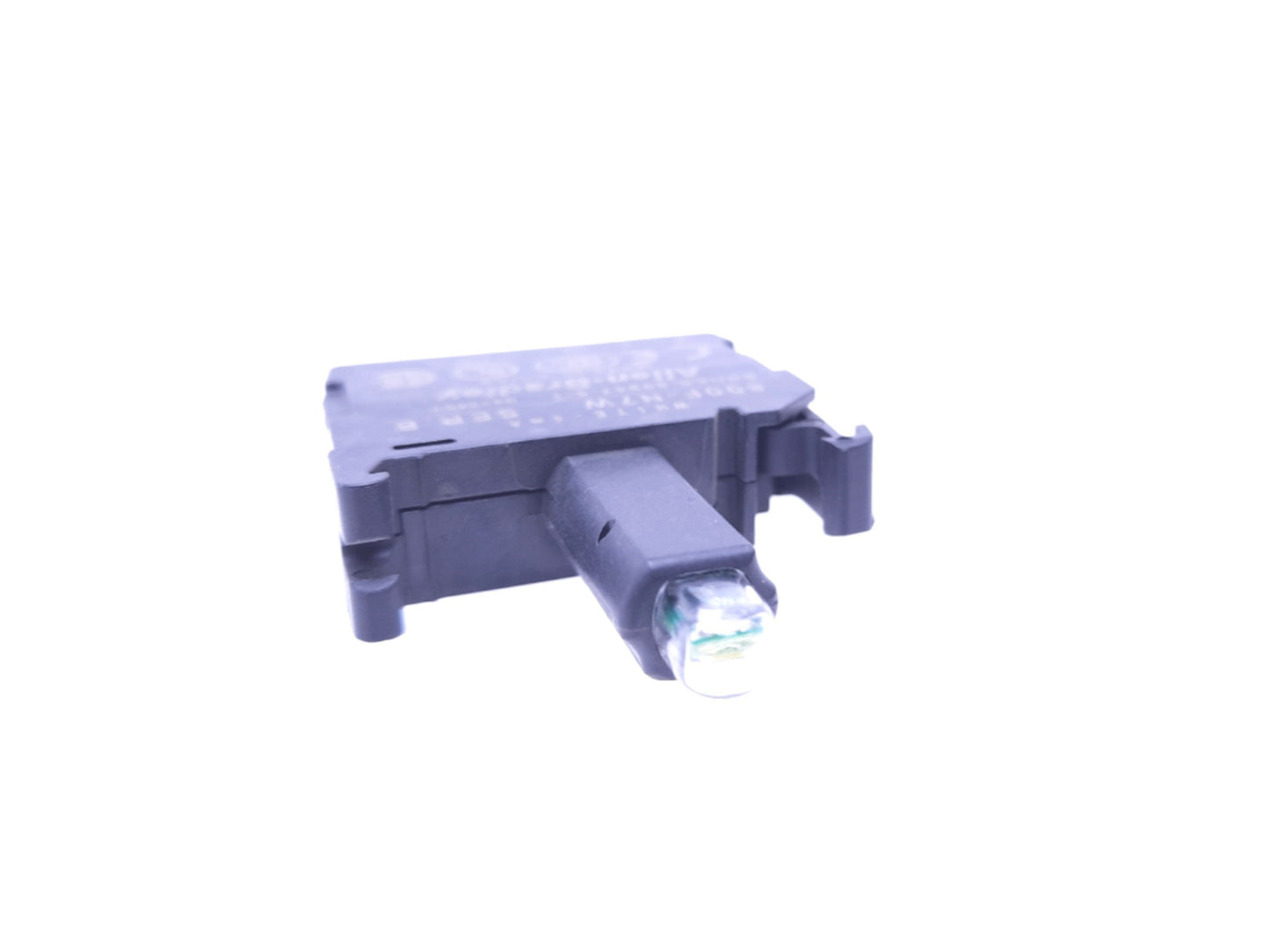 Used Allen Bradley 800F-N7W LED Module Spring Clamp, White 240VAC Latch Mounting