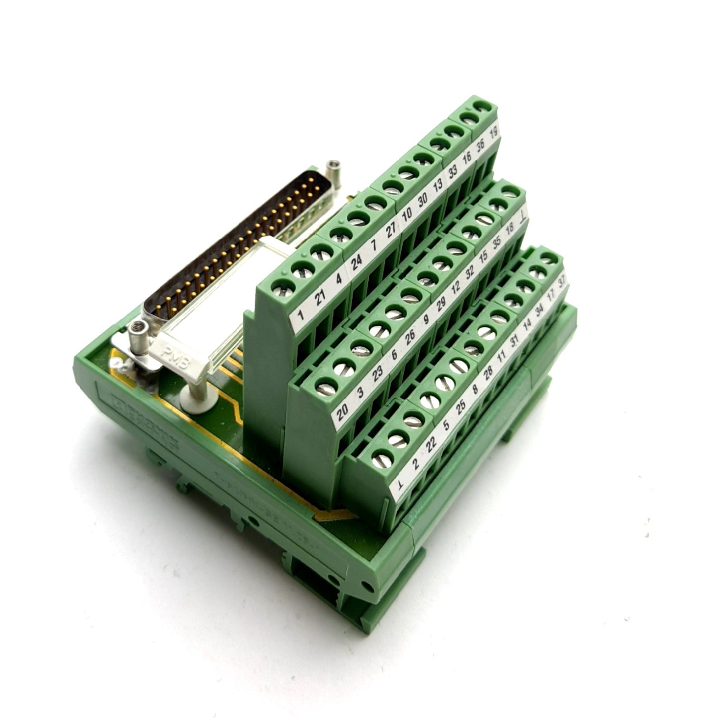 Used Phoenix Contact FLKMS-D37 SUB/S 2281733 Breakout Board, 37-Pin D-Sub Male