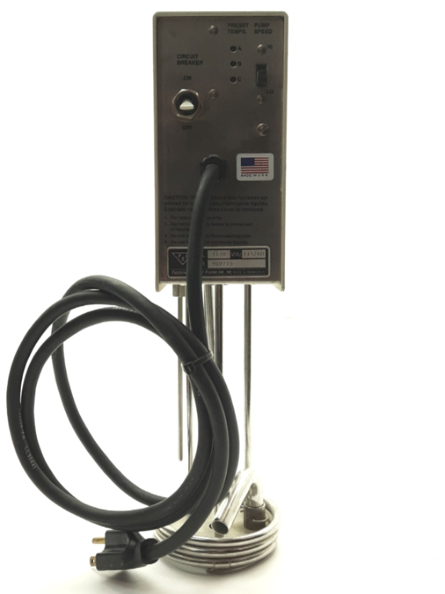 For parts or not working VWR 1120 Immersion Circulator Liquid Heater 150°C 1000W 6 1/2" Depth 115VAC 60Hz
