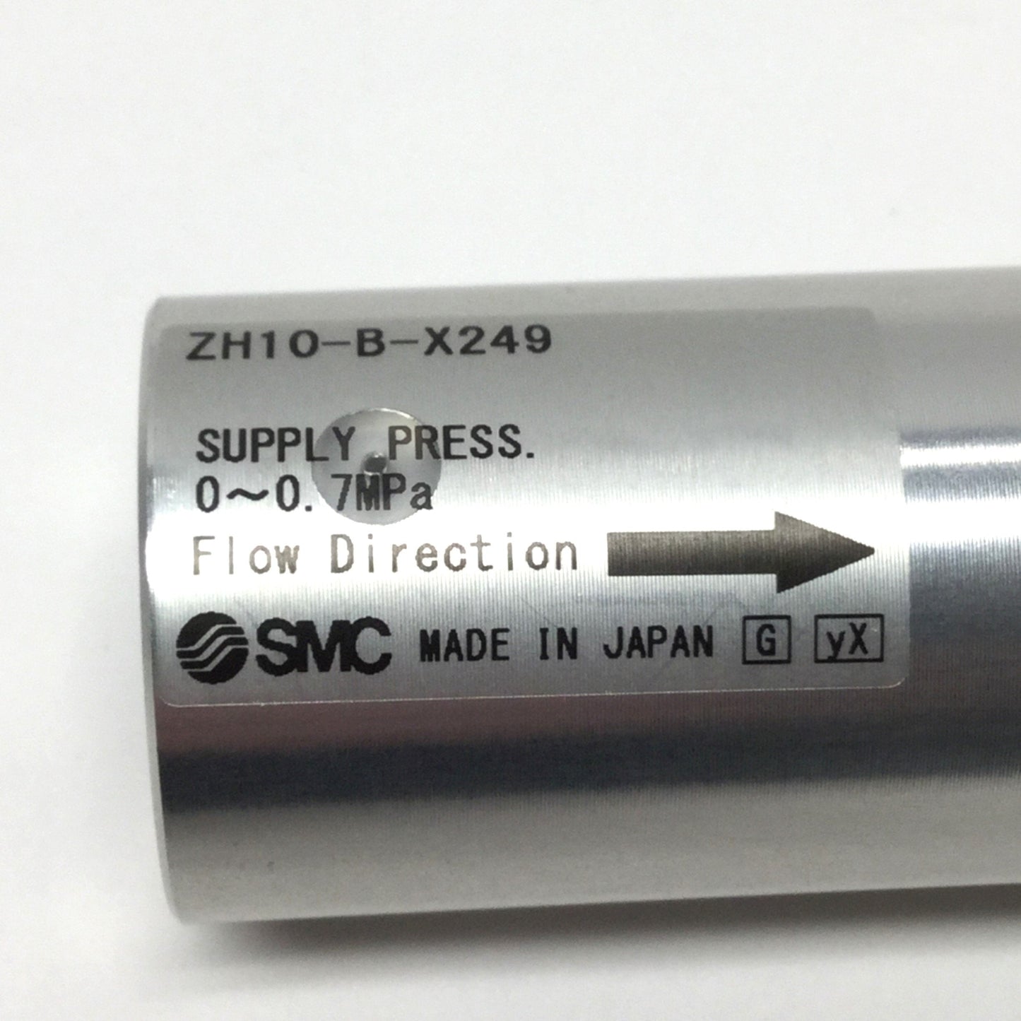 Used SMC ZH10-B-X249 Vacuum Generator Ejector 11.5mm Passage, 0-0.7MPa Supply, -22kPa