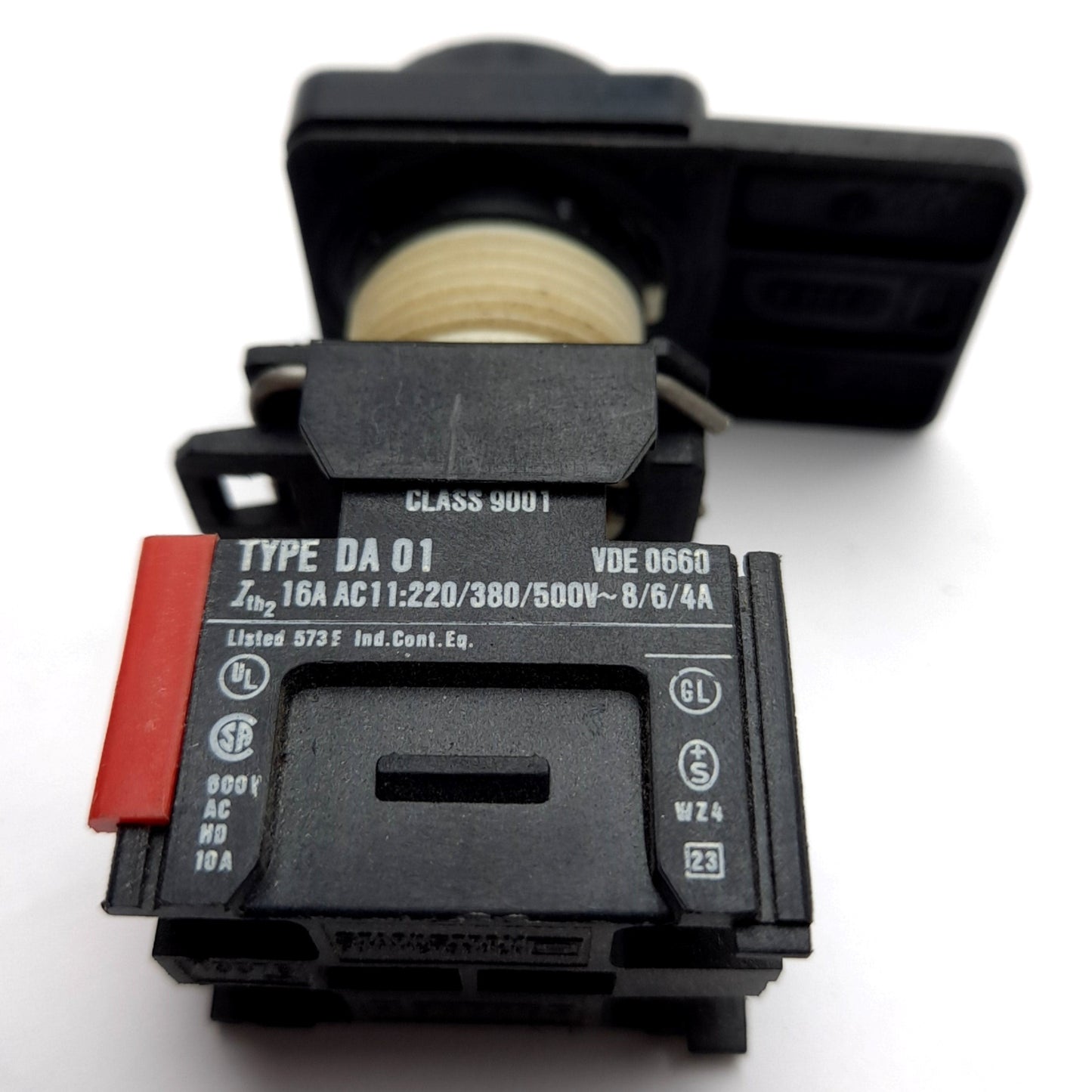 Used Square D 9001 Red Push Button With DA01 N/C Contact Block 16A 500VAC