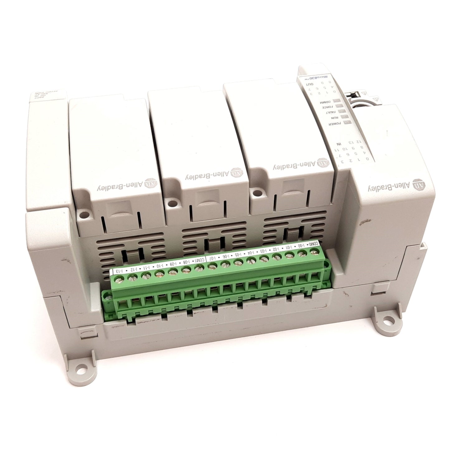 Used Allen Bradley 2080-LC30-24QWB Micro830 I/O Controller, 3-Slot, 14-In 10-Out